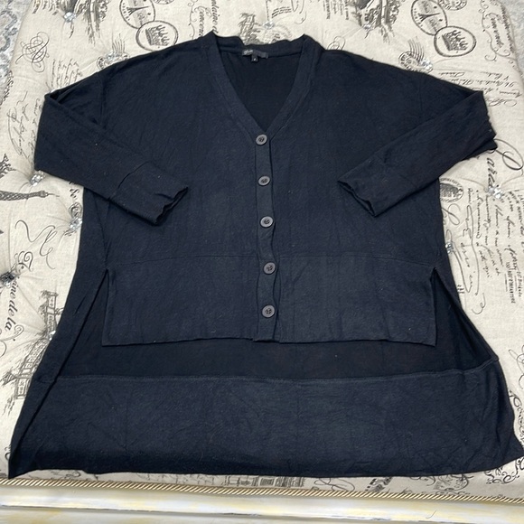 Gibson Women's High Low Cardigan - Picture 1 of 6